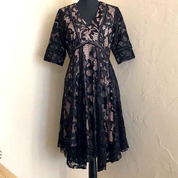 Taylor | Dresses | Taylor Maternity Black Lace Dress Size Small | Poshmark